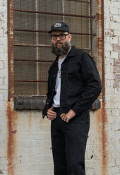 W8 TYPE II SELVEDGE DENIM JACKET IN ITALIAN 14.5OZ 'STAY BLACK'