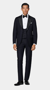 Navy Tuxedo Waistcoat
