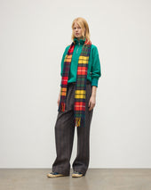 Buchanan Tartan Wide Cashmere Scarf