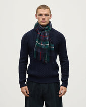 Wide MacKenzie Tartan Cashmere Scarf