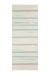 Lightweight Stripy Light Green Cashmere Scarf