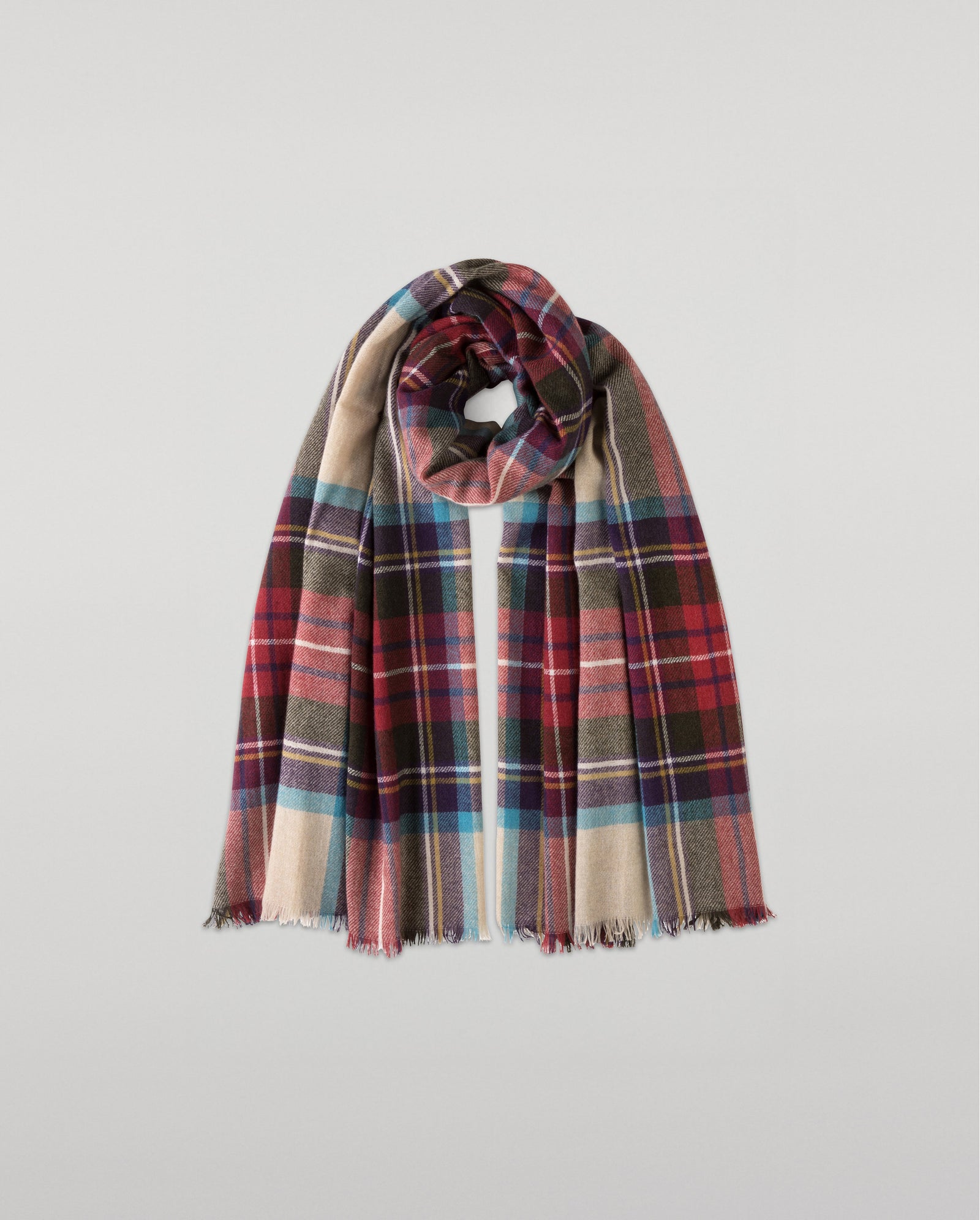 Hessian Dress Stewart Tartan Lightweight Cashmere Stole
