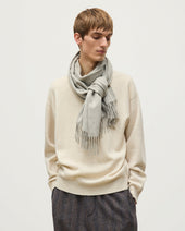 Grey Recycled Cashmere Scarf