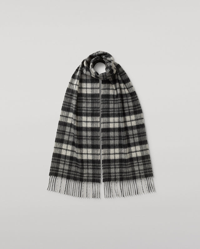Grey Watch Dress Tartan Cashmere Scarf