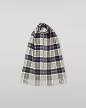 Silver Bannockbane Tartan Cashmere Scarf