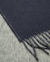Contrast Grey Cashmere Scarf