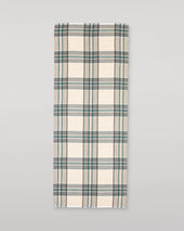 Orton Crammed Tartan Neutral Cashmere Scarf