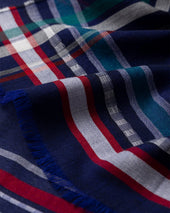 Helmina Navy Cashmere Scarf