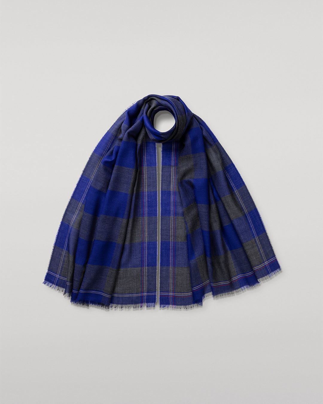 Carnbee Large Gingham Cashmere Scarf