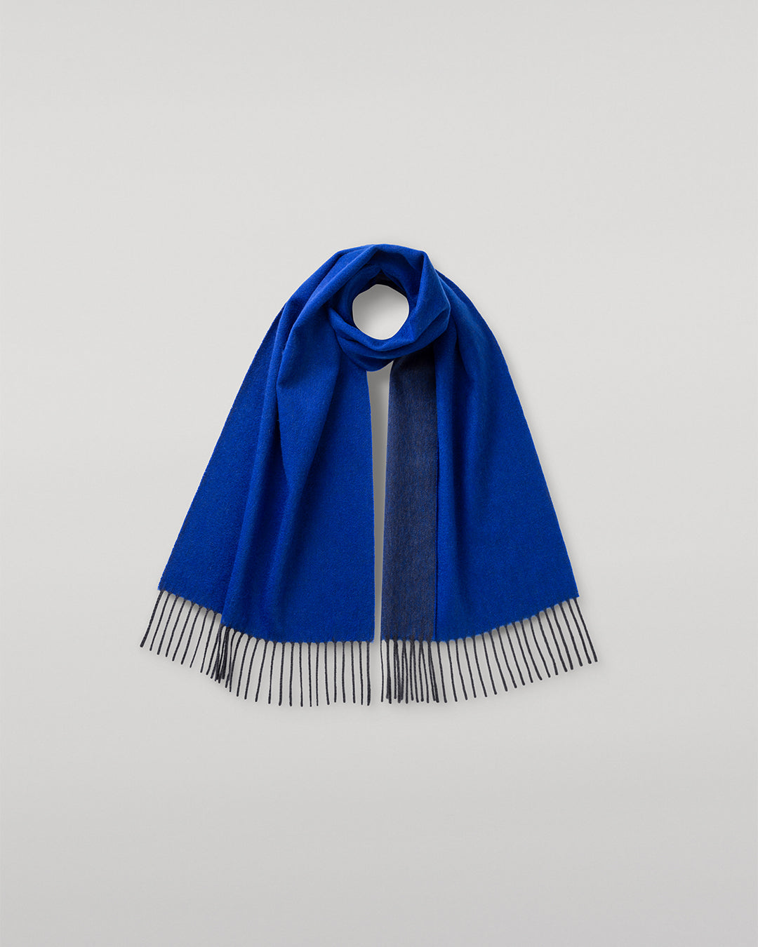 Bard Grey Blue Cashmere Scarf