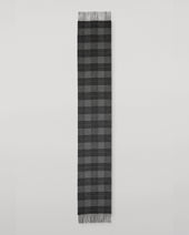 Vintage Check Grey Cashmere Scarf