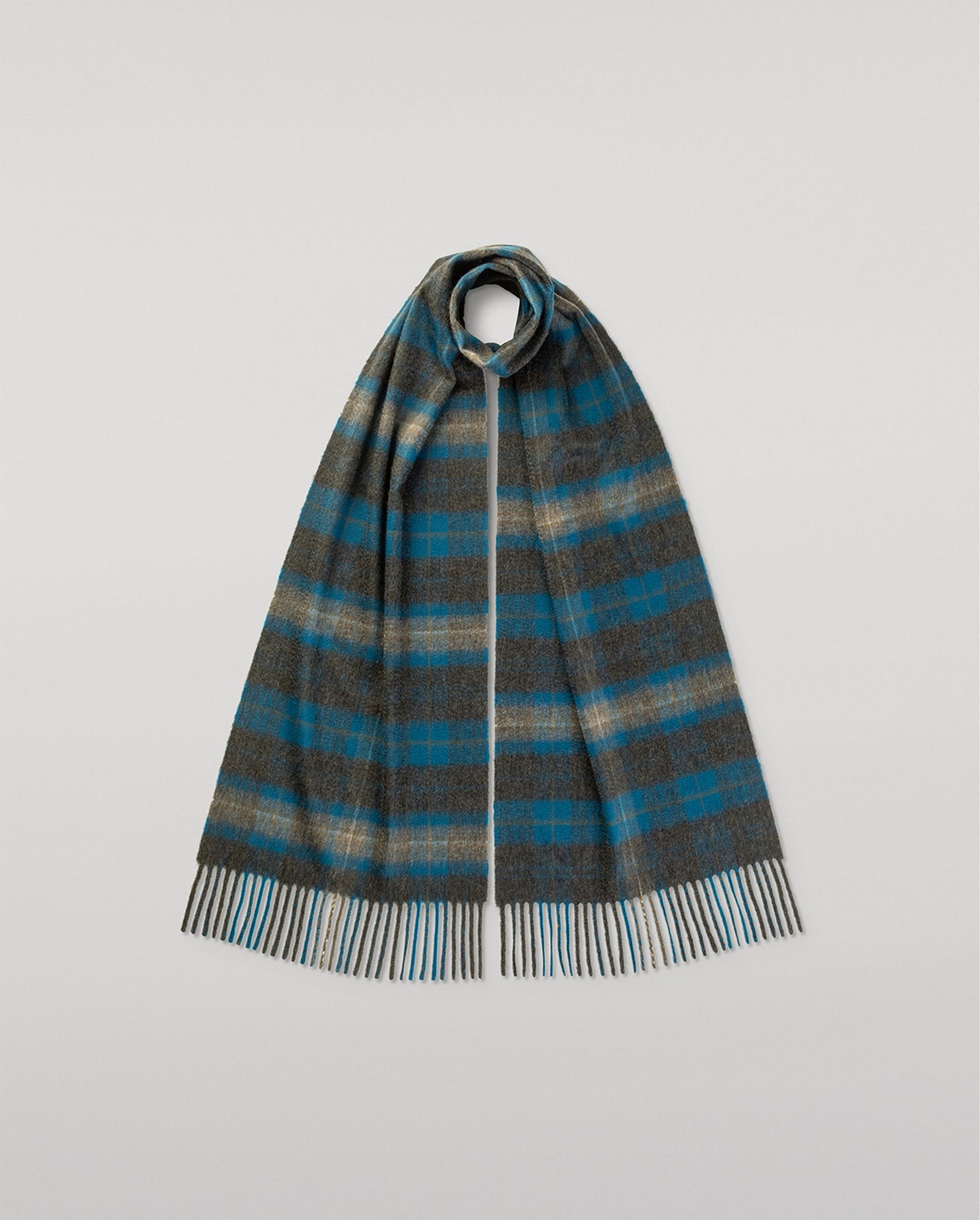 Plaid Cashmere Scarf
