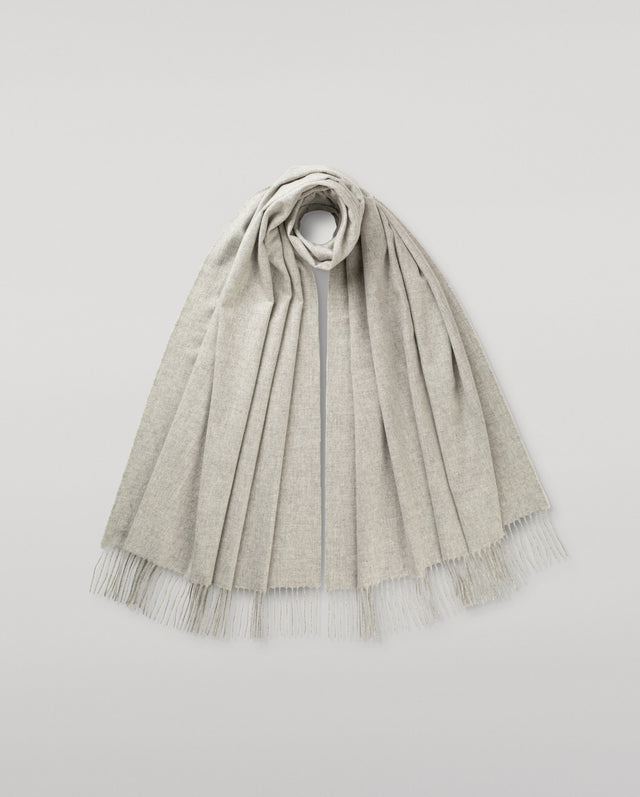 Silver Grey Cashmere Stole