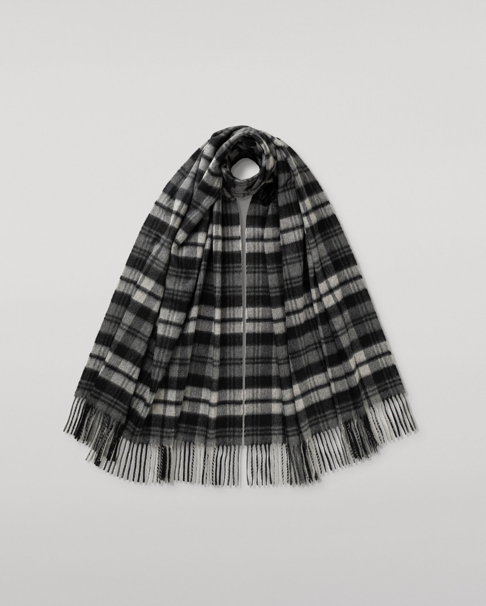 Grey Watch Dress Tartan Cashmere Stole
