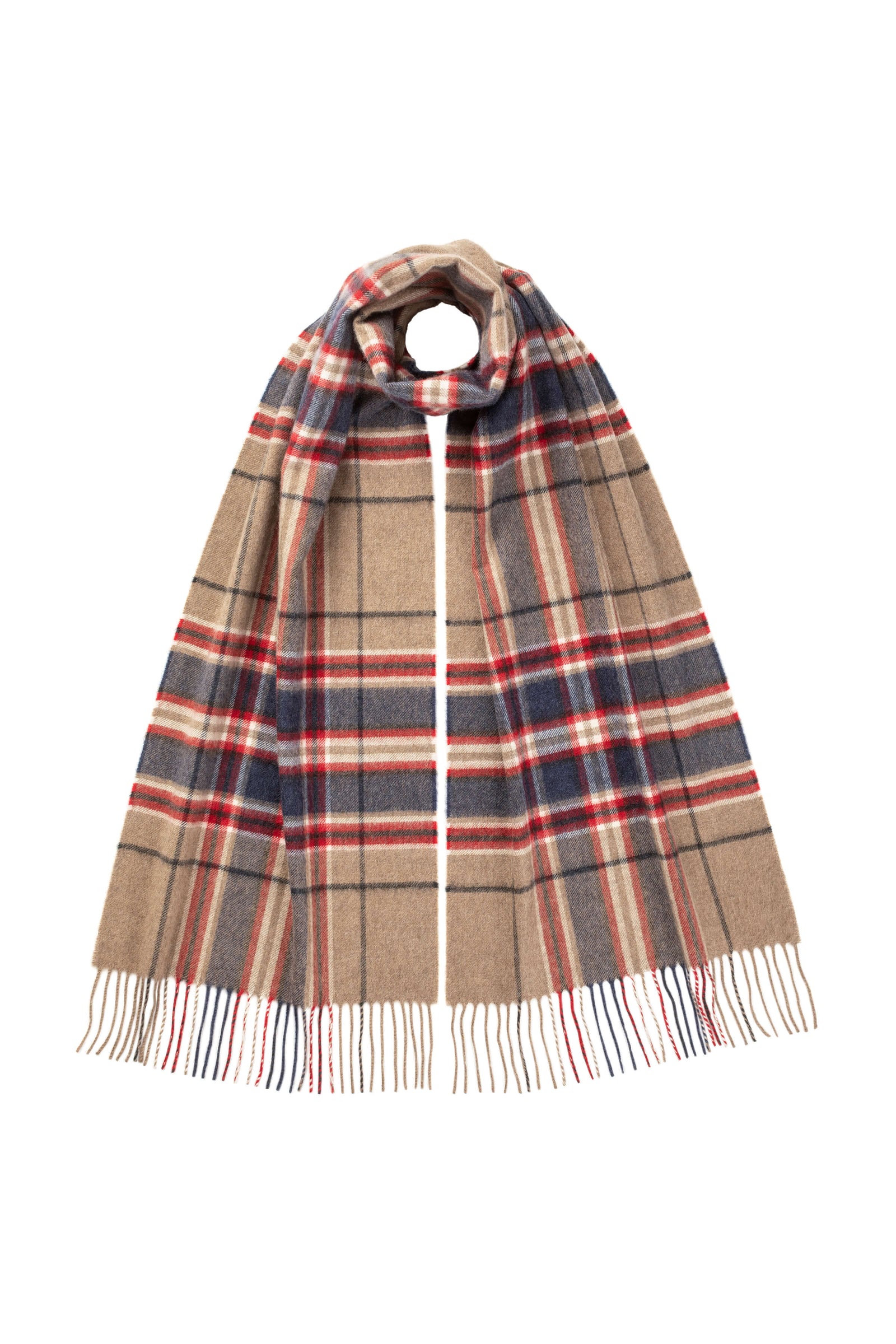 Macfarlane Tartan Wide Cashmere Scarf