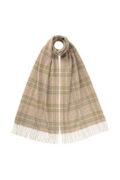 Wide Cashmere Tweed Scarf