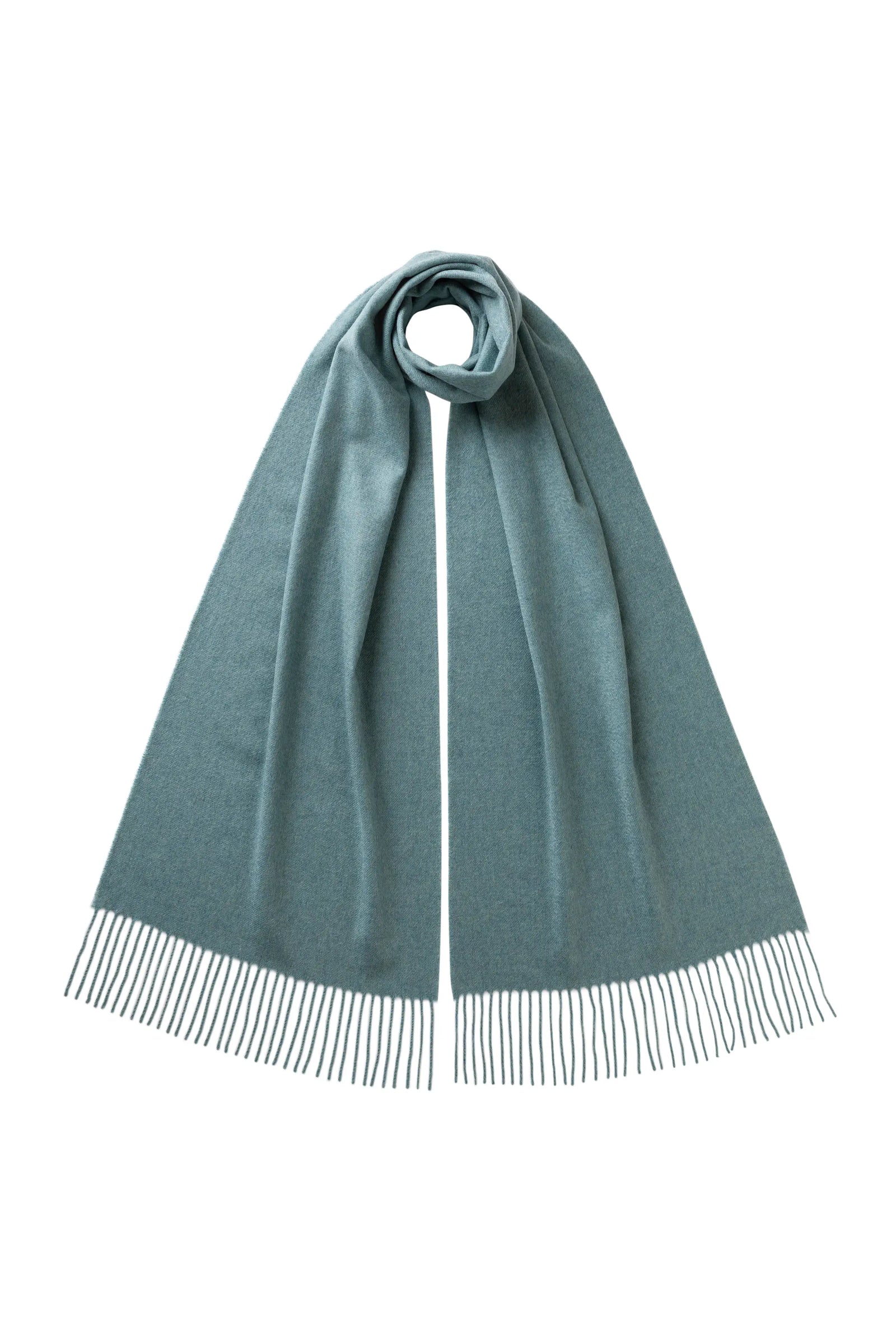 Green Wide Cashmere Scarf