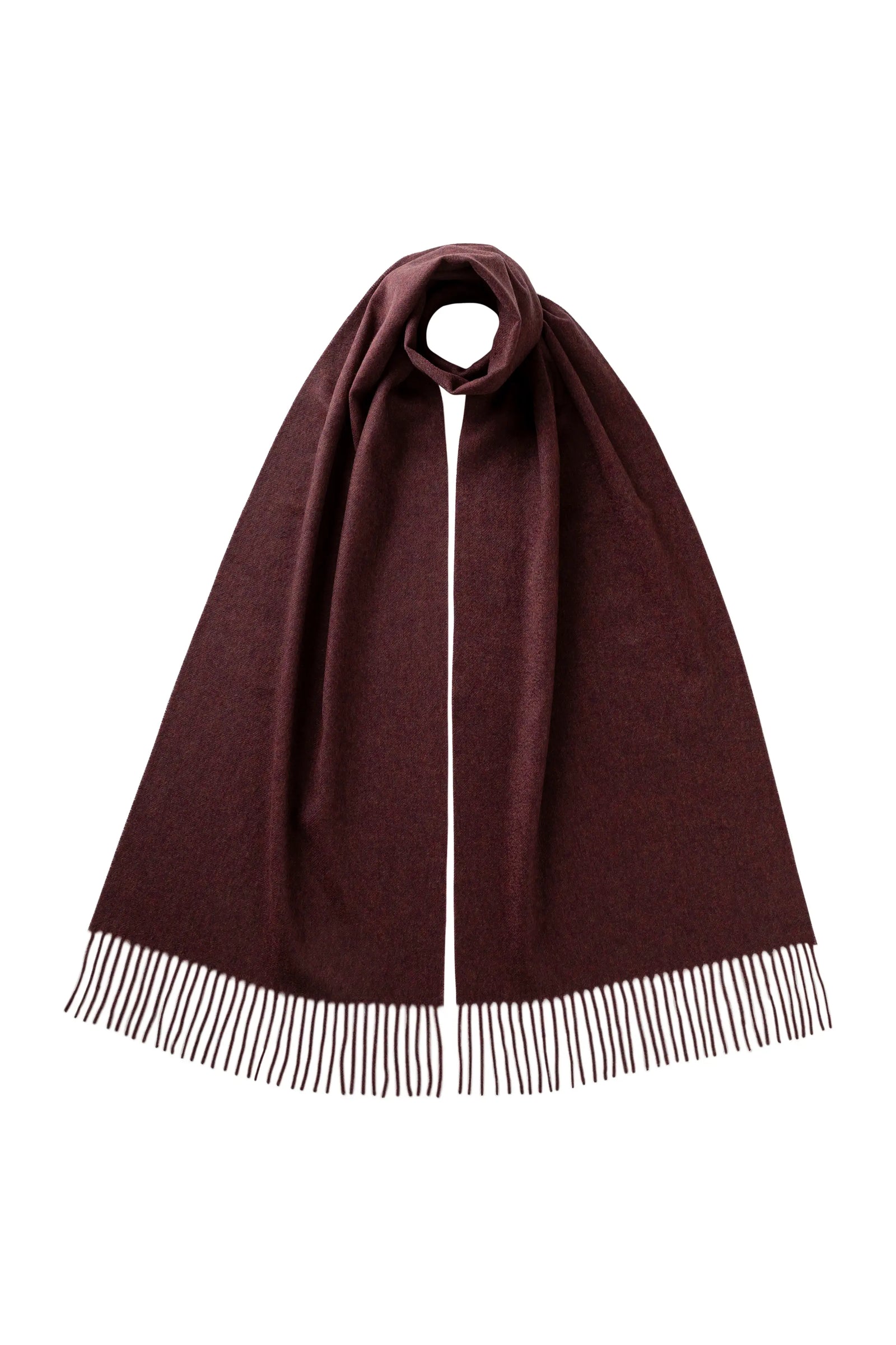 Purple Wide Cashmere Scarf