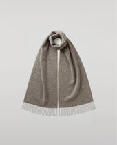 Lofty Twill Grey Cashmere Scarf