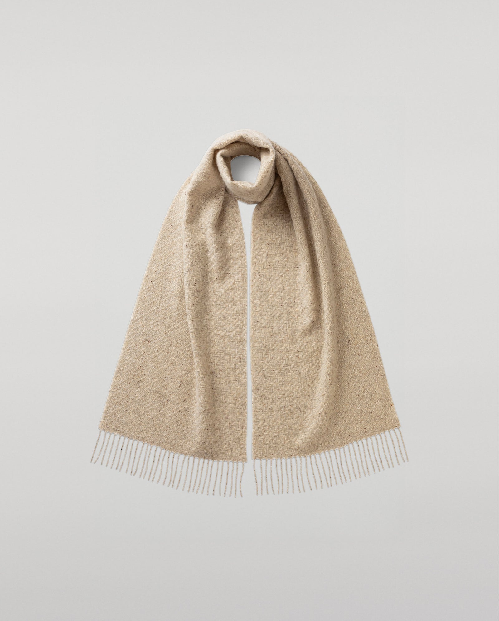 Lofty Twill Cashmere Scarf