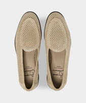Jacques Solovière Suede Fishnet Loafer