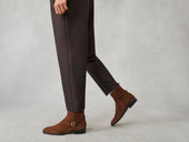 Watts Jodhpur Boots In Dark Snuff Shield Suede