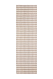 Tipped Stripe Natural Lightweight Scarf