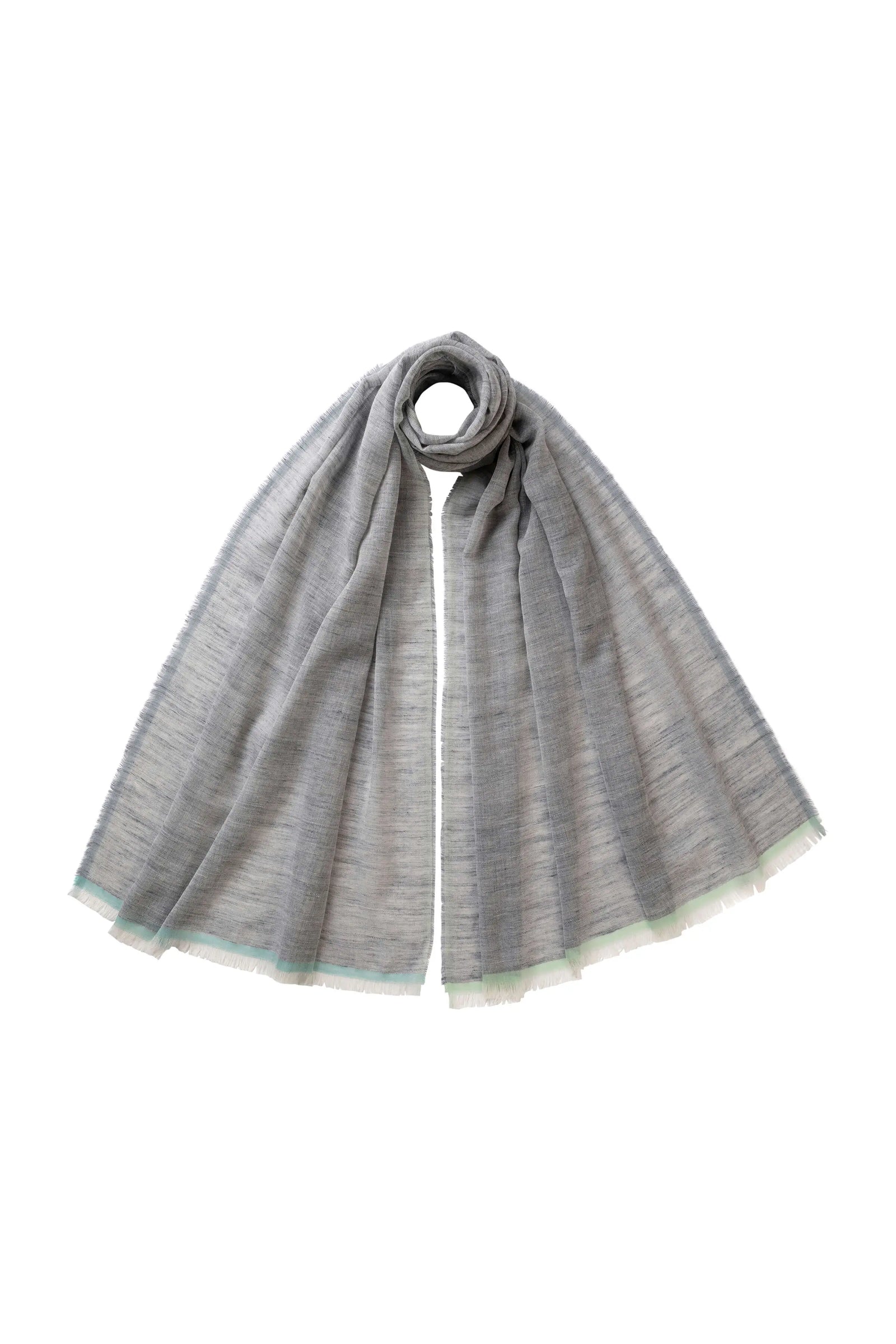 Colour Border Lightweight Scarf