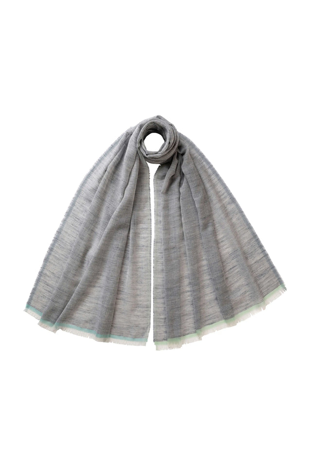 Colour Border Lightweight Scarf