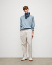 Crawton Graphic Stripe Navy Scarf
