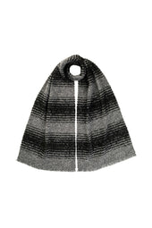 Textural Ombré Charcoal Scarf