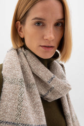 Textured Windowpane Scarf