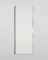 Cyrus Float Edge White Scarf