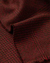 Tweed Red Wool Scarf