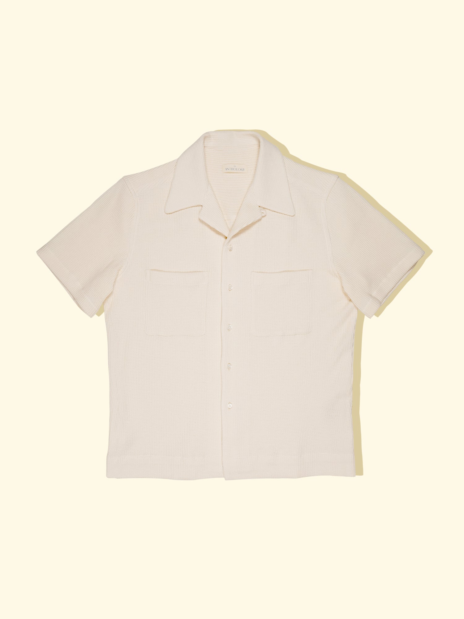 Cuban Camp Collar Shirt Waffle The Anthology