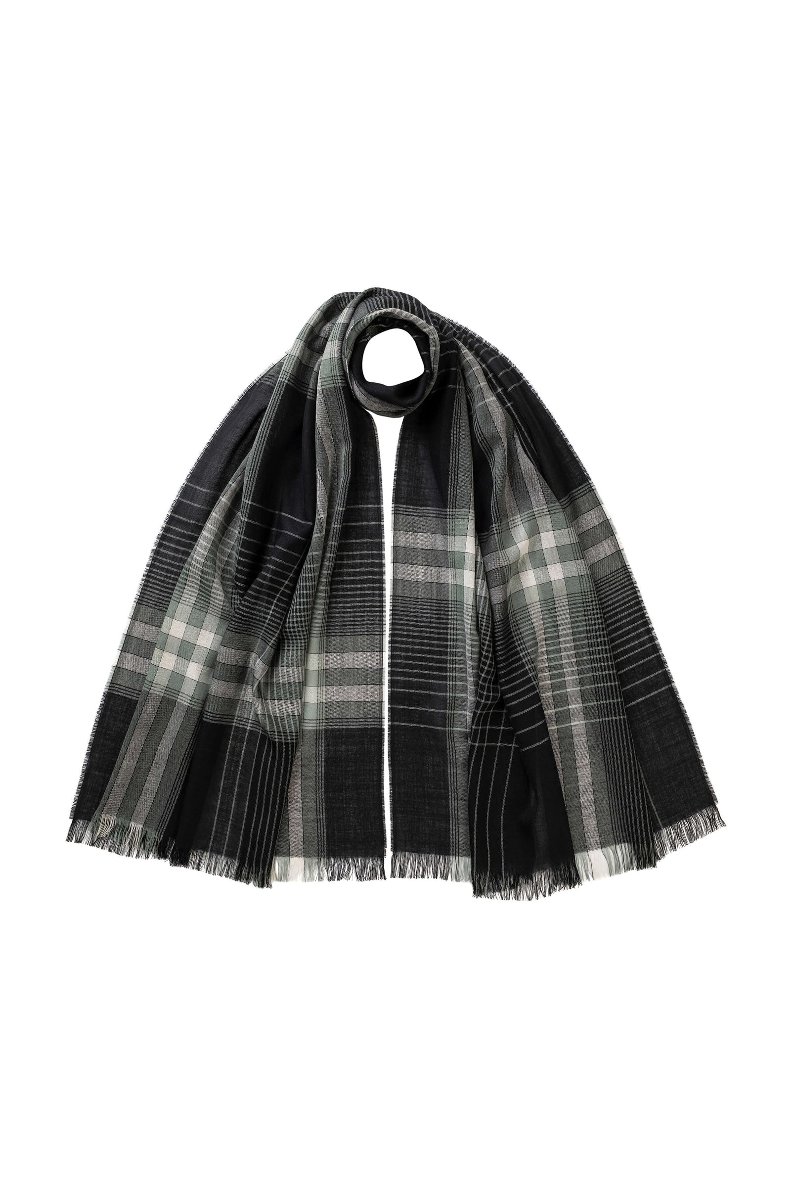 Graphic Check Lightweight Scarf