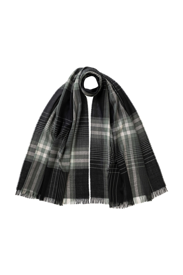 Graphic Check Lightweight Scarf