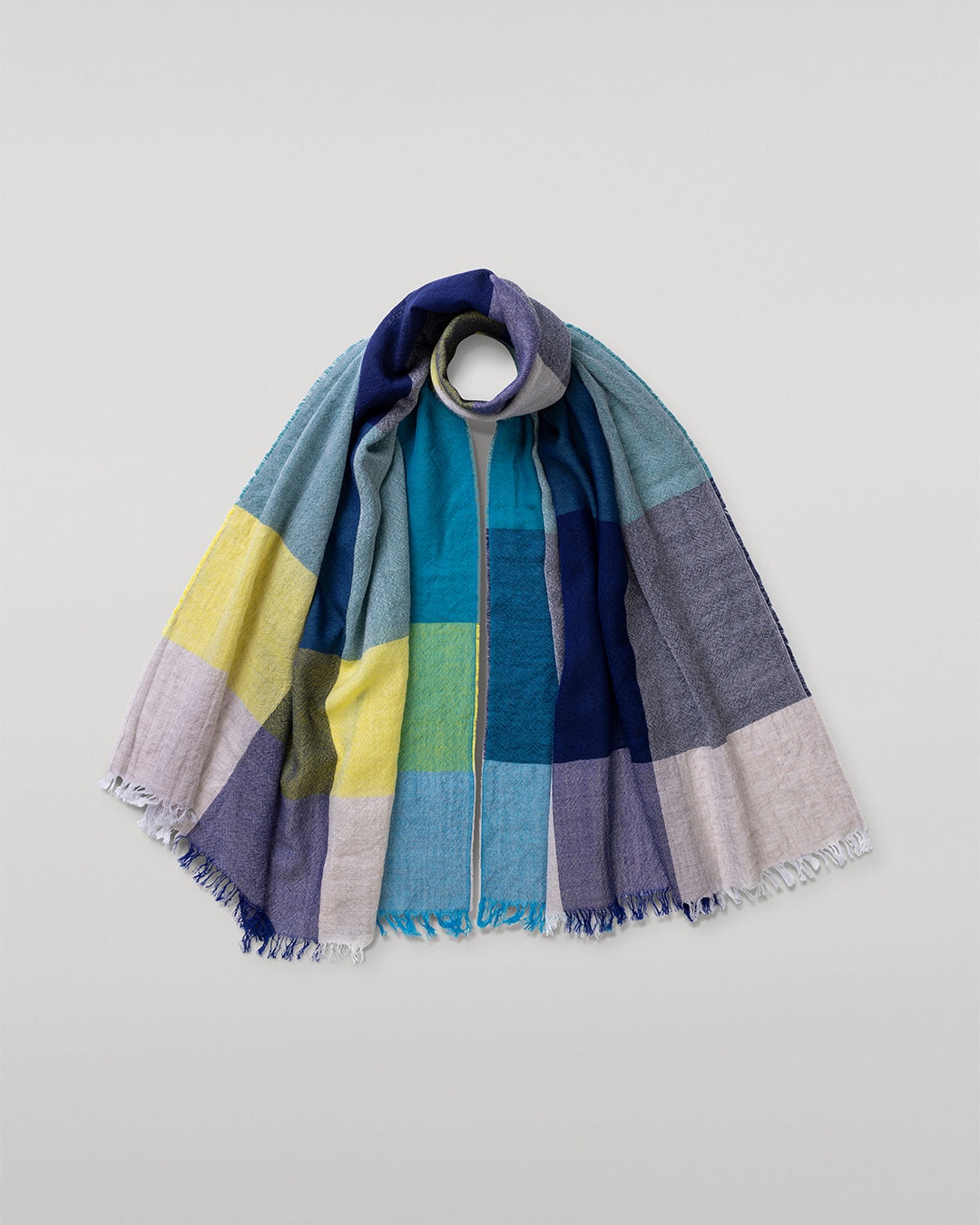 Ethie Lime Green Wool Scarf
