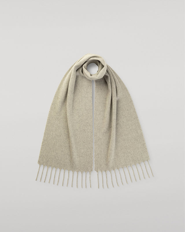 Mach Light Grey Wool Scarf
