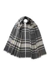 Twill Check Grey Scarf