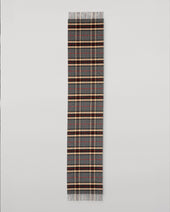 Vintage Check Grey Merino Scarf