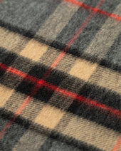 Vintage Check Grey Merino Scarf
