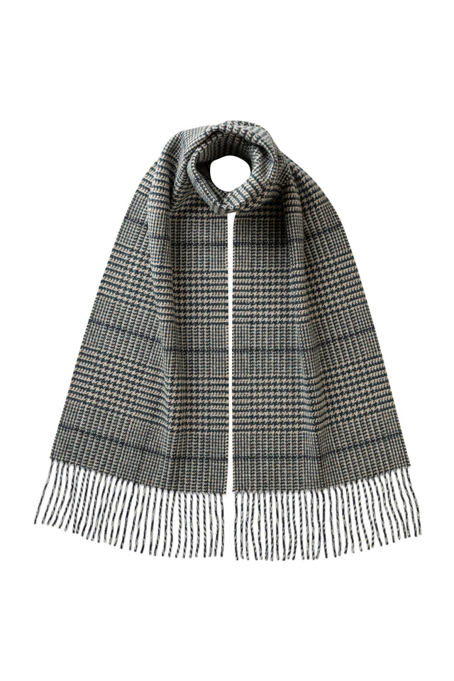 Tweed Glen Check Dark Green Scarf