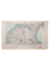 Escape Scarf Vintage British Army Map Helsinki Trondheim