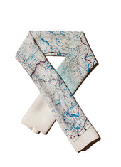 Escape Scarf Vintage British Army Map Namsos Archangels K