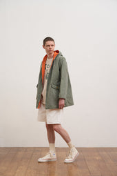 Man Quilting Deck Coat Reversible Ripstop