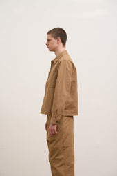 Unisex Jk02 01 Short Angled Jacket Duck Canvas