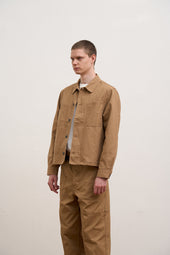 Unisex Jk02 01 Short Angled Jacket Duck Canvas