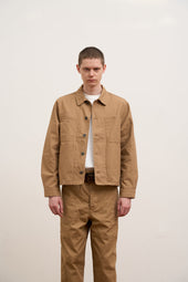 Unisex Jk02 01 Short Angled Jacket Duck Canvas