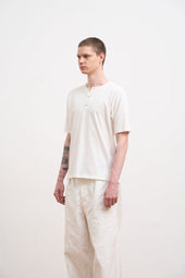 【ナイジェル・ケーボン】MAN / 50s ヘンリーネックシャツ / 50s HENLEY NECK SHIRT